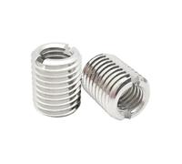 2/3/5pc M5-M8 En Acier Inoxydable Sotted Intérieur Extérieur Autotaraudeuse Filetage Insert Adaptateur Vis Écrous Manchon Convertisseur Écrou(10mm,M6xM12(3Pcs))