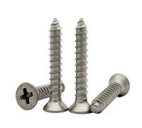 2/3/5pcs/lot Pure Titanium TA2 Gr2 M3 M4 M5 M6 Cross Flat Countersunk Head Self-tapping Wood Screw GB846(3pcs M5x10)