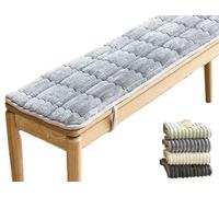 2 3 ou 4 Places Coussin de Banc Intérieur/Exterieur 100x40/120x40/150x50/220x40cm Coussin de Siège Jardin Coussin D'assise Canapé pour Maison Patio Balcon Terrasse Balançoire(gris clair,30x80cm)