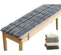 2 3 ou 4 Places Coussin de Banc Intérieur/Exterieur 100x40/120x40/150x50/220x40cm Coussin de Siège Jardin Coussin D'assise Canapé pour Maison Patio Balcon Terrasse Balançoire(gris foncé,30x50cm)