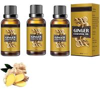 2/3 pcs huile de gingembre de désintoxication lymphatique, huile de gingembre de drainage du ventre, huile de gingembre drainage lymphatique Relax liquide de massage du corps (3 pièces)