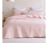 2/3 pièces Ensemble de courtepointe ultra-doux en microfibre à couture ultrasonique toutes saisons, style élégant classique, couverture de lit cosy, sensation nuageuse légère, courtepointe*1 taie d'or