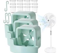 2/3 Pièces Support Pain De Glace Pour Ventilateur,Bac à Glaçons Pour Ventilateur - Accrochables Universelles, Refroidissement Rapide Et Durable Pour Maison, Bureau, Terrasse Et Intérieur (3*bleu)