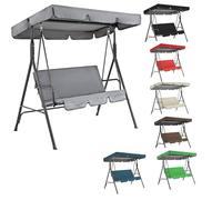 2-3 Places Toit de Rechange pour Balancelle avec Coussin ,Impermeable Bâche Soleil Toit pour Remplacement pour Balançoire de Jardin,Canopée pour Balancelles Extérieure(Size:98x73x7inch/249x185x18cm,Co