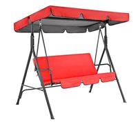 2-3 Places Toit de Rechange pour Balancelle avec Coussin ,Impermeable Bâche Soleil Toit pour Remplacement pour Balançoire de Jardin,Canopée pour Balancelles Extérieure(Size:77x49x6inch/195x125x15cm,Co