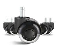 2/3 pouces ensemble de 5 roues chaise bureau remplacement ordinateur jeu roulette universelle for planchers bois franc et tapis