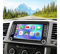 2+32G Android 13 Autoradio Multimédia avec sans Fil CarPlay Android Auto pour VW Caravelle T5 2010-2013, 7 Pouces écran Tactile Radio Stéréo avec Navigation GPS FM RDS Wi-FI Bluetooth caméra de recul