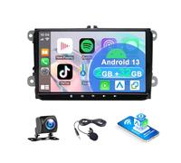 2+32G Android 13 Autoradio Multimédia avec sans Fil CarPlay Android Auto pour VW Vento 2009-2015, 9 Pouces écran Tactile Radio Stéréo avec Navigation GPS FM RDS SWC Mirror Link Wi-FI Bluetooth