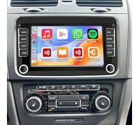 2+32G Android 13 Autoradio stéréo pour VW Golf 5 6 Passat Tiguan Caddy Con Carplay sans Fil Android Auto, 7 Pouces écran Tactile Radio Android Auto Bluetooth avec Navigation GPS WiFi FM Mirror Link