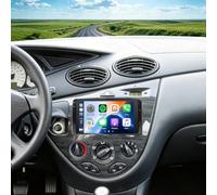 2+32G Android 14 Autoradio avec sans Fil CarPlay pour Ford Focus 1998-2004 | 6,83 pouces écran Tactile Radio Stéréo Multimédia avec Android Auto navigation GPS FM RDS SWC Mirror Link écran partagé
