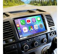 2+32G Autoradio Multimédia avec sans Fil CarPlay Android Auto pour VW Transporter T5 2010-2015, 9 Pouces écran Tactile Radio Stéréo avec Navigation GPS FM RDS SWC Wi-FI Bluetooth Caméra de recul