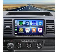 2+32G Autoradio pour VW Transporter T5 2010-2015, écran Tactile 9 Pouces Radio Stéréo avec sans Fil CarPlay Android Auto Navigation GPS FM RDS SWC Bluetooth Wi-FI caméra de recul 4 LED