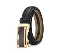 2,3cm de ceinture en cuir de cuir de femme, bande décontractable, ceinture réglable, ceinture automatique, boucle, jeans Accessoires, 105cm