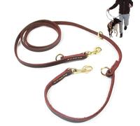 2.3M / 90.55in / 7.5ft Laisse de Chien en Cuir, Laisse de Chien en Cuir pour Grand Chien Laisse de Chien Mains Libres Laisse de Chien Cordon de Chien Style Occidental Laisse de Chien