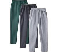 2/3Pcs Pantalon Jogging Homme Baggy Mode Sport Pants Couleur Unie Élastique Pantalon Automne Hiver Sweatpants Casual Training Survêtement Training Sportswear avec Poches 2025