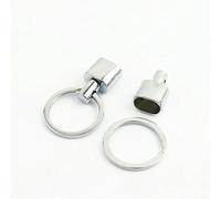 2/4/10Pcs 13mm Boucles de suspension en métal Porte-clés Décor O Boucle de connexion Sangle Cordon Fermoirs d'extrémité Accessoires de quincaillerie de bricolage-14mm-10Pcs-Chrome-B