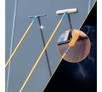 2,4-12m Télescopique Polte à ménage, essuie-glaces de fenêtre de brosse, tête de porte et véhicules de porte extérieurs, produits de nettoyage de grande hauteur, outils de nettoyage en verre, 9M