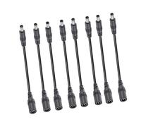 2/4/6/8/10 pièces DC 5,5 x 2,1 mm - Adaptateur de charge 22 AWG - Câble d'alimentation flexible et durable