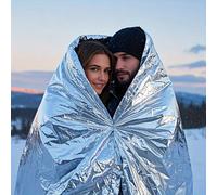 2/4/6 packs de couverture de survie extra-large, 210*130 cm - isolation très résistante et feuille d'aluminium légère, survie par temps froid extrême, légère et compacte, convient pour le camping, la