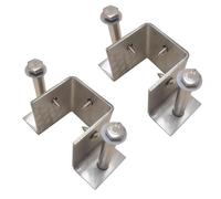 2/4/6 Pcs Base D’ancrage De Poteau pour Béton 60 90 150 190 Mm Heavy Duty Orientation Latérale Garde-Corps De Plate-Forme Support De Base Pavillon Extérieur Por, 2 Pcs, 41x41x60MM