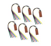 2/4/6 Pièces Marque-pages D'inspiration Religieuse Bible En Cuir Avec Ruban Coloré Pour Amateur De Livres Écrivain Aide À La Lecture Glands Pour Livres Religieux