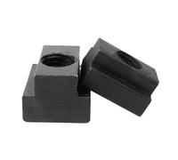 2/4/8 Pièces M6 M8 M10 M12 M14 M16 M18 M20 M22 Oxyde Noir Fini Grade 8. Écrou En Acier Au Carbone Taraudé À Travers La Fente Écrous T