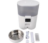 2,4 GHz WiFi Automatic Cat Feeder Pet Food Spenser pour chats chiens avec bol d'alimentation en acier inoxydable jusqu'à 10 repas par jour App Control