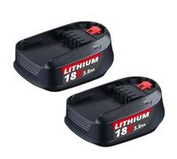 2/4 Piece PBA 18V 3.8Ah Lithium ION Battery Compatible with Bosch PSB PSR Cordless Power Tool Battery Spindle(2pcs)