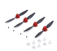 2/4 pièces 130mmX70mm hélice et Adaptateur d'arbre d'économie d'hélice for VOLANTEXRC 761-5 P51D P-51D P5 pièces de Rechange d'avion (Color : 4 Peices)
