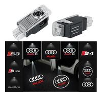 2/4 pièces Audi Sline S3 S4 S5 S6 S7 RS Quattro Q7 Q5 Q3 A4 B8 8P A3 A6 C7 A5 A6 A8 LED porte de voiture bienvenue Logo lumière projecteur lampe