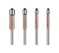 2. 4 Pièces De Coupe À Double Bague Précision Formage En Acier Trempé Pour Les Tâches Cerclage D'armoires Et Polissage Menuiserie Fraises À Double Roulement