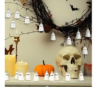 2/4 pièces Fantôme d'Halloween à suspendre, ornements fantômes mignons, décoration fantôme miniature en plastique décoratif, pour la décoration de la maison, les fournitures de fête d'arbre de Noël, l