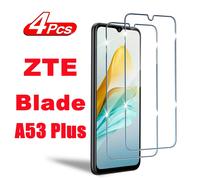 2/4 Pièces Pour Lame Zte A53 Plus 9h Verre Trempé Pour Lame Zte A53 Plus Film De Protection D'écran En Verre.For Blade A53 Plus.2 Pièces