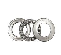 2/4 pièces roulement de butée d'avion 51200 51201 51202 51203 51204 51205 51206 51207 roulement en acier(2Pcs,51207 35x62x18)