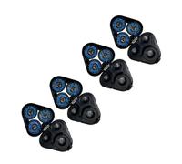 2/4 Têtes De Rasoir De Rechange Complètes, Compatibles Avec Les Lames De Rasoir Philips Séries 5000, S5077, S5080, S5070, S5100, S5110 Et S5420.(4 pcs black)