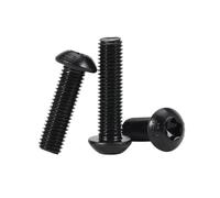 2-40pcs M3/M4/M5/M6/M8/M10 Vis machine Torx à tête boutonnée en acier au carbone haute résistance, M5x20mm