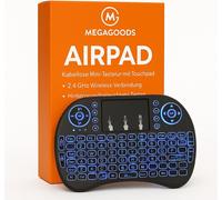 2.4G Air Mouse Touchpad Clavier i8 rétro-éclairé PC Android TV FR.