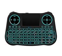 2.4G Air souris Mini clavier télécommande alimenté par batterie arc-en-ciel rétro-éclairage bureau Plug And Play externe Rechargeable