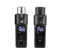 2,4g Microphone sans Fil Xlr émetteur et Récepteur Système de Micro sans Fil Rechargeable pour les Microphones de Condenseur 48 V (1 émetteur et 1 récepteur)