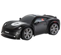 Carrera Véhicule RC Bundesliga Mini RC Noir I Voiture de Course avec Commande 2,4 GHz et Autocollants de Club I Jusqu'à 5 km/h I pour Les Enfants à partir de 6 Ans