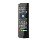 2.4GHz sans fil MX3 Air Mouse Mini clavier voix rétro-éclairé télécommande IR apprentissage télécommande pour PC Android TV Box-voice backlight