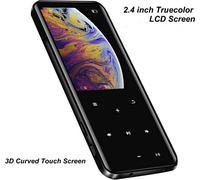 2.4inch lecteur MP4 tragbare Bluetooth MP3 Multi Media MP 4 écran tactile mince FM Radio Vidéo HiFi noir