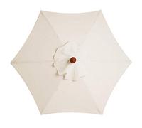 2.4M/7.9ft Garden Parasol Umbrella Outdoor Sun Shade, Canopy Foldable Aluminum with Manual Crank for Balcony Terrace Garden Outdoor Shelter Tent