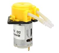 2 * 4mm DC 24V bricolage pompe à liquide péristaltique pompe doseuse laboratoire analytique jaune (Jaune)