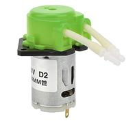 2 * 4mm DC 24V bricolage pompe à liquide péristaltique pompe doseuse laboratoire analytique jaune (Verte)