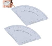 2/4pcs Fast Drawing Eyebrow Design Ruler,Microblading Mapping Tool,Shaping Permanent Makeup Drawing Guide Ruler,Accurate Design For Quick Eyebrow Drawing,Tattoo Supplies Reuse (2pcs)