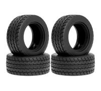 2/4Pièces 60D Pneus Durs pour Super Radiaux RC pour Tamiya M-Chassis 1/10 | Pièces rechange voiture RC, pneus radiaux durs améliorent l'efficacité roulement tenue route stable. Pièces