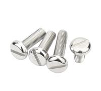 2/5/10/20/25/50pcs//lot M1.6 M2 M2.5 M3 M4 M5 M6 M8 M10 GB67 304 A2-70 boulon à tête ronde en acier inoxydable à fente(40mm,2Pcs M10)
