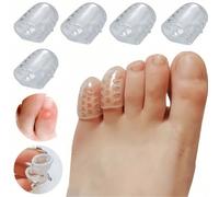 2/5/10/20/30 pièces Protecteurs de doigts et d'orteils en silicone doux, coussinets de gel anti-friction respirants pour hommes et femmes, convenant pour l'extérieur, la gym, la danse, la randonnée, l