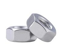 2/5/10/20/50pc 304 Écrou Hexagonal En Acier Inoxydable M1.0 .2 .4 .6 M2 .5 M3 M4 M5 M6 M8 M10 M12 M14 M16(M8(10pcs))